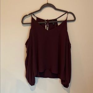 Cold shoulder blouse